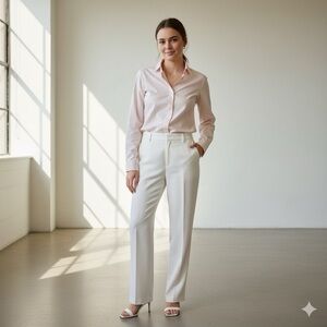 COS blush pink classic cotton button down shirt – 8 (Medium) NWOT